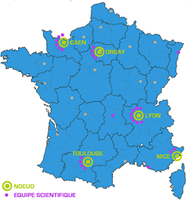 France HADRON nodes